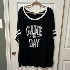 Torrid Black and White Game Day T-Shirt